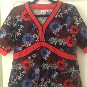 Koi scrub top, size medium